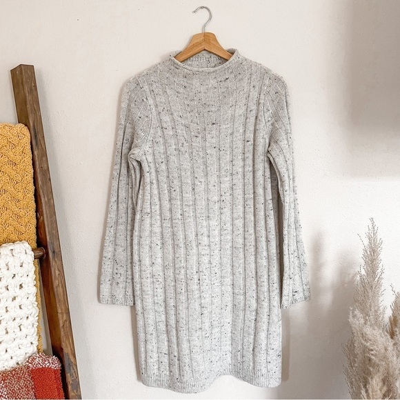 Madewell | Donegal Rolled Mockneck Wool Blend Sweater Dress NWT, size Small - Picture 2 of 14